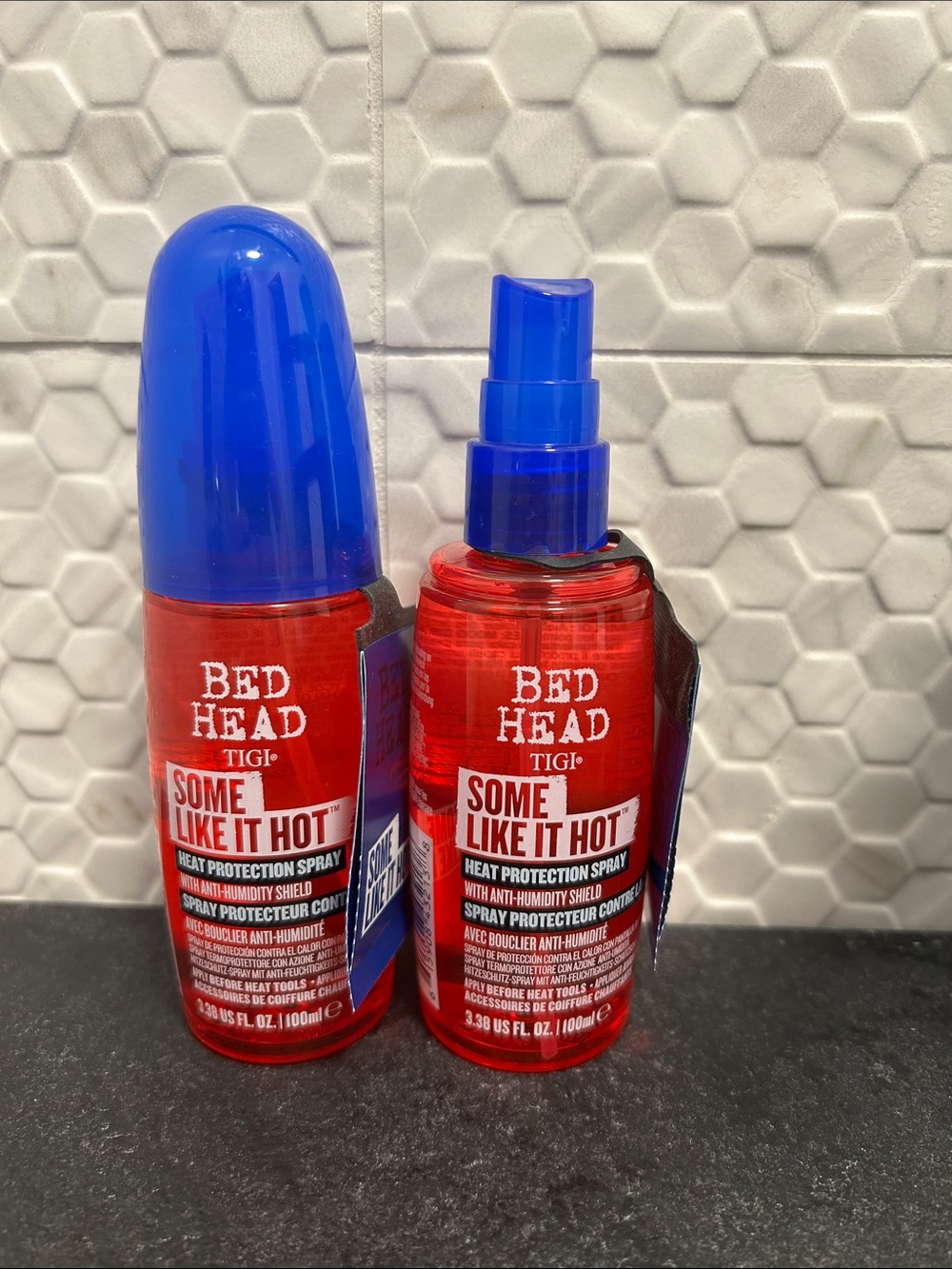 NWT 🆕 Bed Head TWO Some Like It Hot Heat Protection Spray (one missing cap)